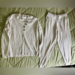 Stars Above Waffle Knit Lounge Set